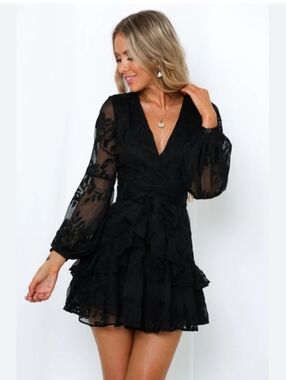 knee length dresses for ladies MOONLIT JERSEY LONG SLEEVE MINI DRESS – PatBO